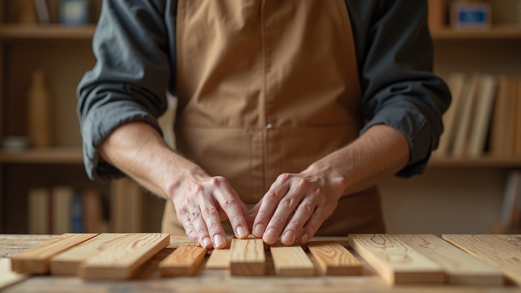 様々な樹種の木材サンプルが並べられたテクスチャー表