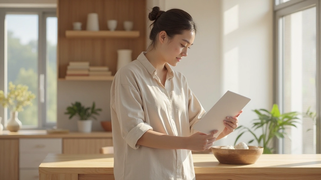 天然素材で装飾された現代的な居間空間の全体像